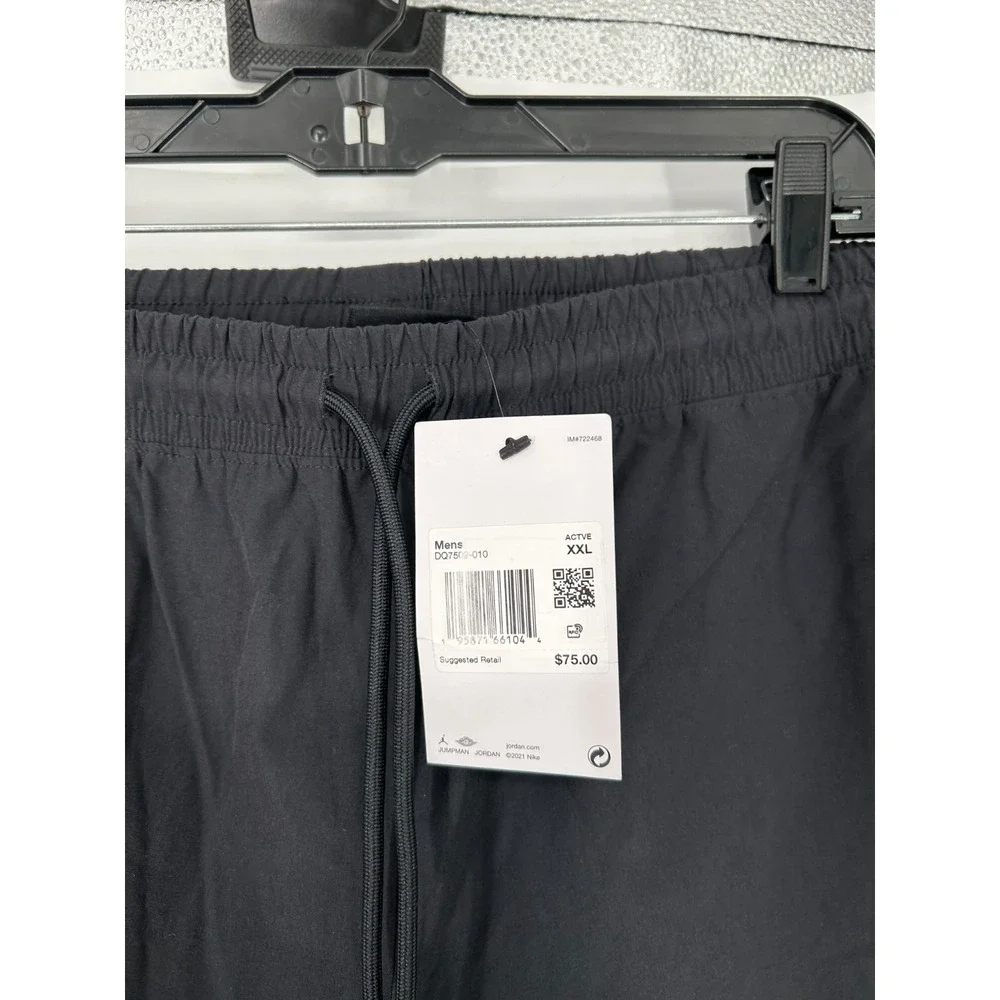 Air Jordan Nike Essentials Woven Pants Open Hem Bungee DQ7509-010 Nylon Mens XXL